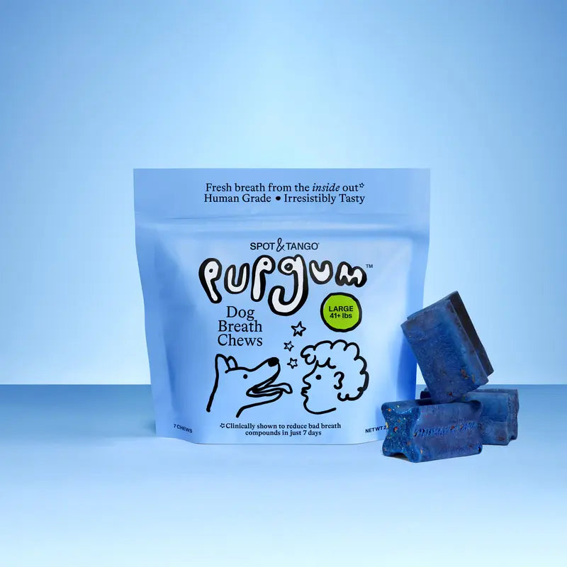 Pupgum Daily Dental Chews for Dogs – Turkey-Flavored Breath Freshening Treats for Comprehensive Oral Care and Healthy Teeth for All Sizes