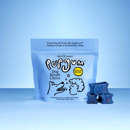 Pupgum Daily Dental Chews for Dogs – Turkey-Flavored Breath Freshening Treats for Comprehensive Oral Care and Healthy Teeth for All Sizes