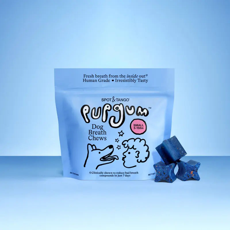 Pupgum Daily Dental Chews for Dogs – Turkey-Flavored Breath Freshening Treats for Comprehensive Oral Care and Healthy Teeth for All Sizes