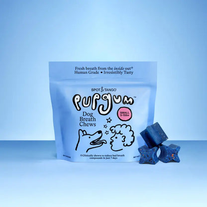 Pupgum Daily Dental Chews for Dogs – Turkey-Flavored Breath Freshening Treats for Comprehensive Oral Care and Healthy Teeth for All Sizes